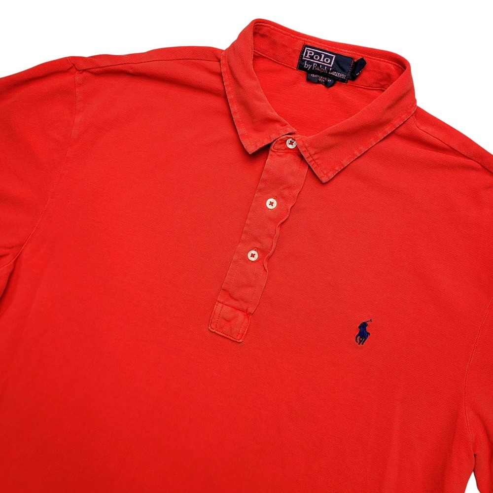 Polo By Ralph Lauren Polo Shirt Mens LT Red Featherweight Mesh Pony Logo Top